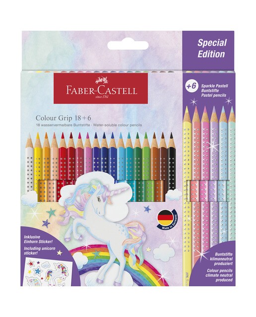 Estojo de Cartão com 18 Lapiseiras Grip mais 6 Lapiseiras Sparkle Multicolor-1