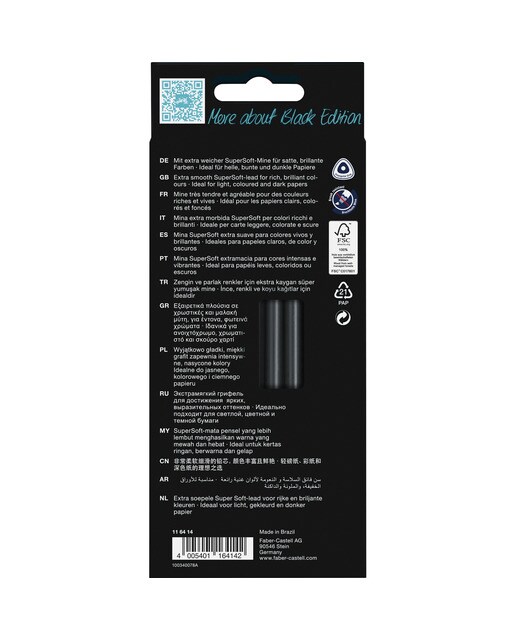 Estojo de Cartão de 12 Lápis Black Edition - Cores Carne 3