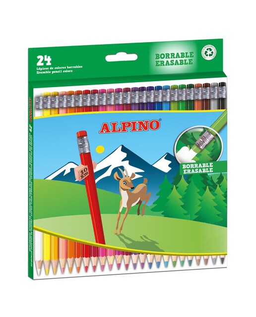 Estojo de 24 Lápis de Cores Apagáveis - Multicolor 1