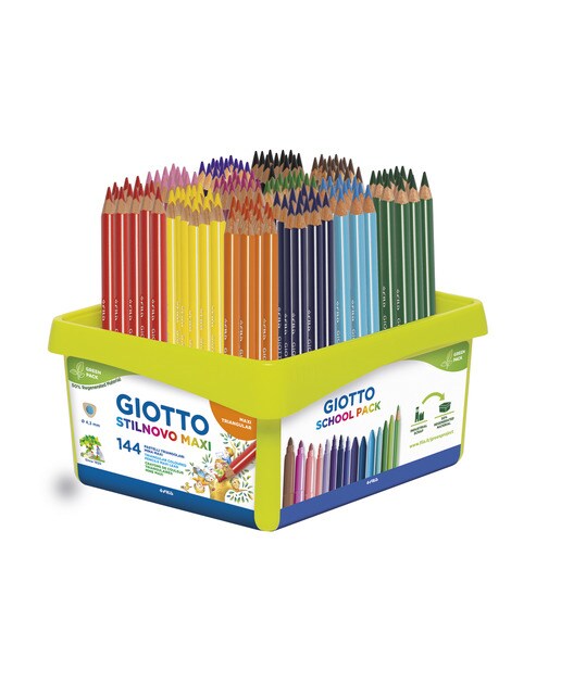 Schoolpack 144 lápices Stilnovo Maxi Giotto Multicolor-1