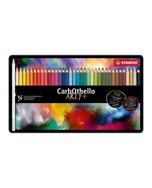 Pack con 36 lápices de color Tiza-Pastel CatbOthello STABILO Multicolor Negro-1