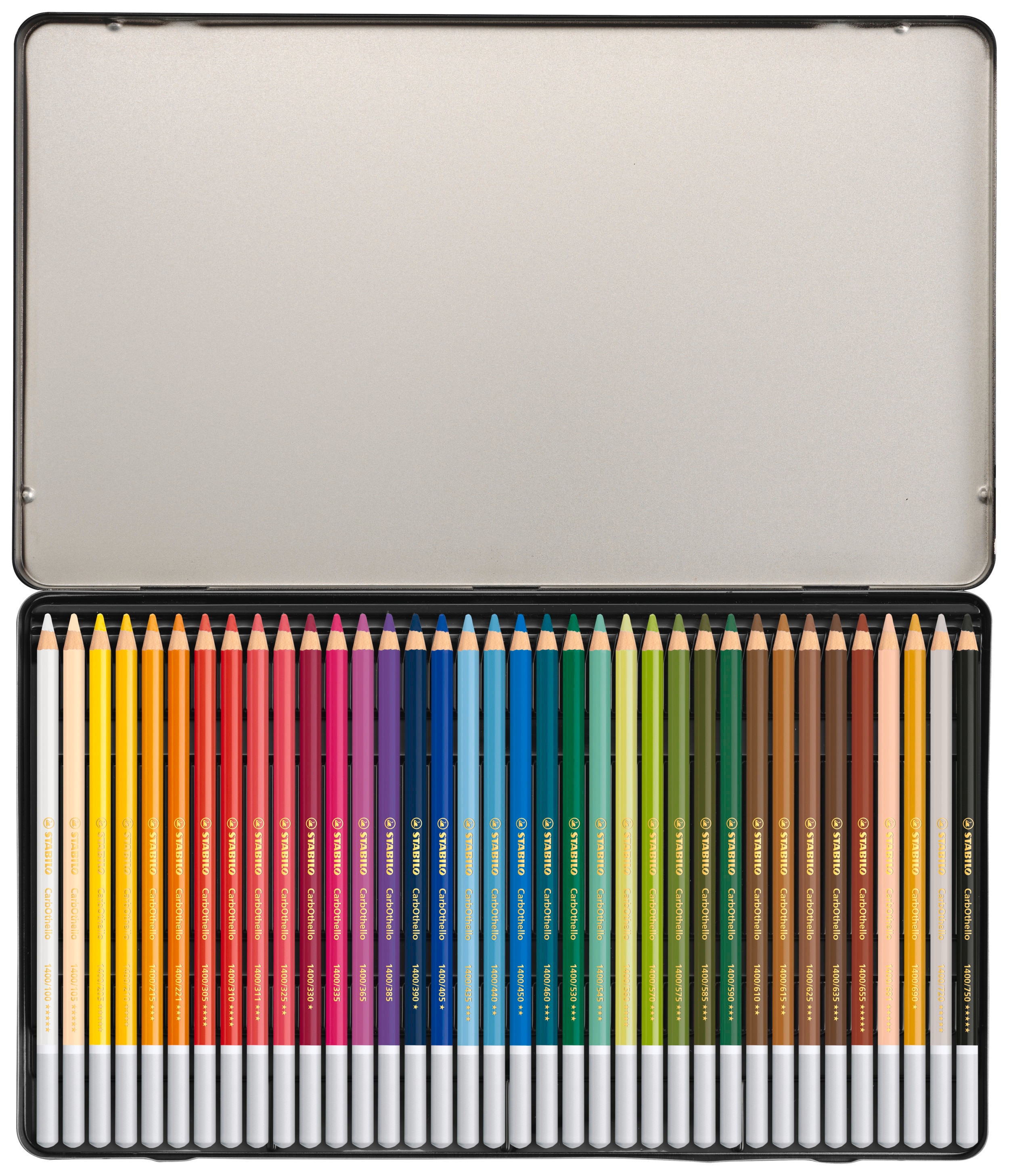 Pack con 36 lápices de color Tiza-Pastel CatbOthello STABILO Multicolor Negro-2