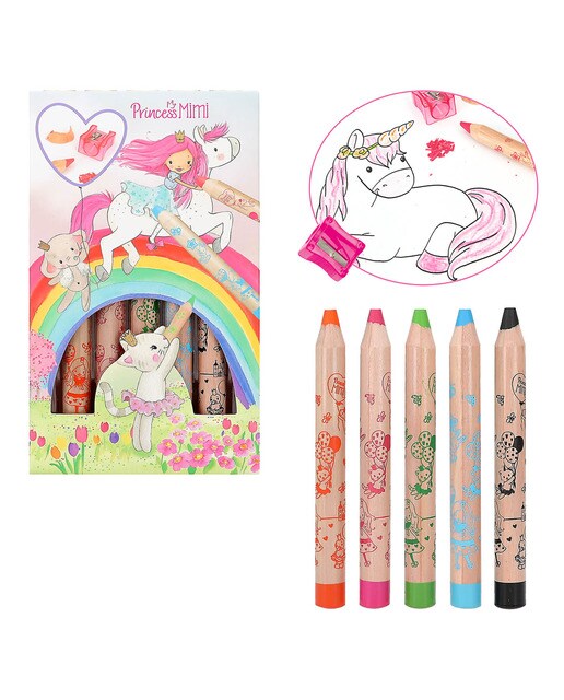 Imagem 0 de Lápis de colorir e afia-lápis Princesa Mimi