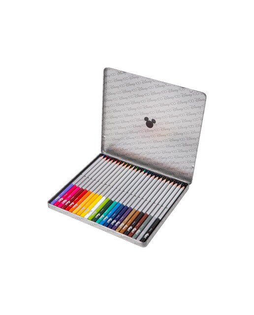 24 Lápis caixa metalica Disney 100 Coolpack Multicolor-2