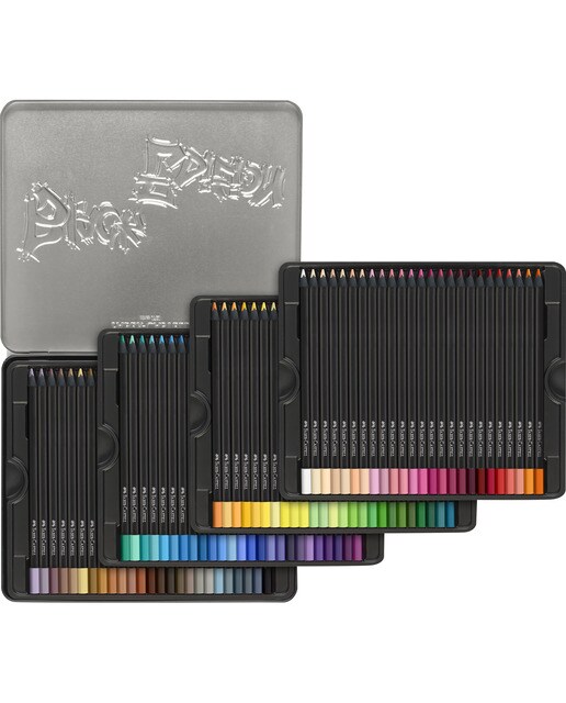 Estojo metálico 100 lápis de cor Black Edition Faber-Castell multicolor Multicolor-2