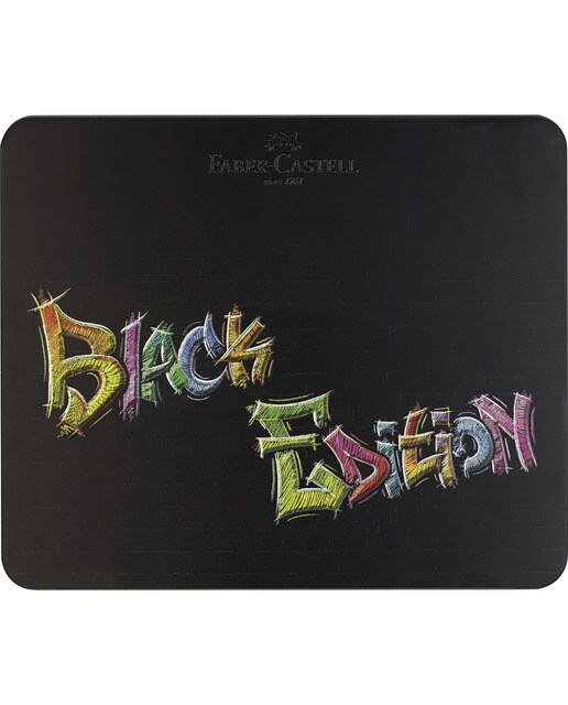 Estojo metálico 100 lápis de cor Black Edition Faber-Castell multicolor Multicolor-3