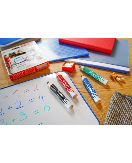 Estojo com 4 Lápis de Cor para Quadro Branco MARKdry Multicolor-5