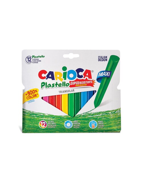 Pack de 12 plasticinasmaxi com corpo triangular Multicolor-1