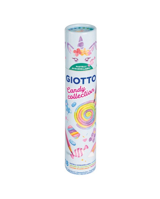 Imagem 0 de Frasco de lápis aquarela 18 unidades Stilnovo Acquarell Candy Collection Giotto