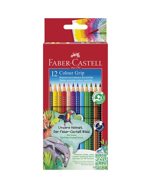 Imagem 0 de Conjunto de 12 Lápis aguarelas Faber-Castell