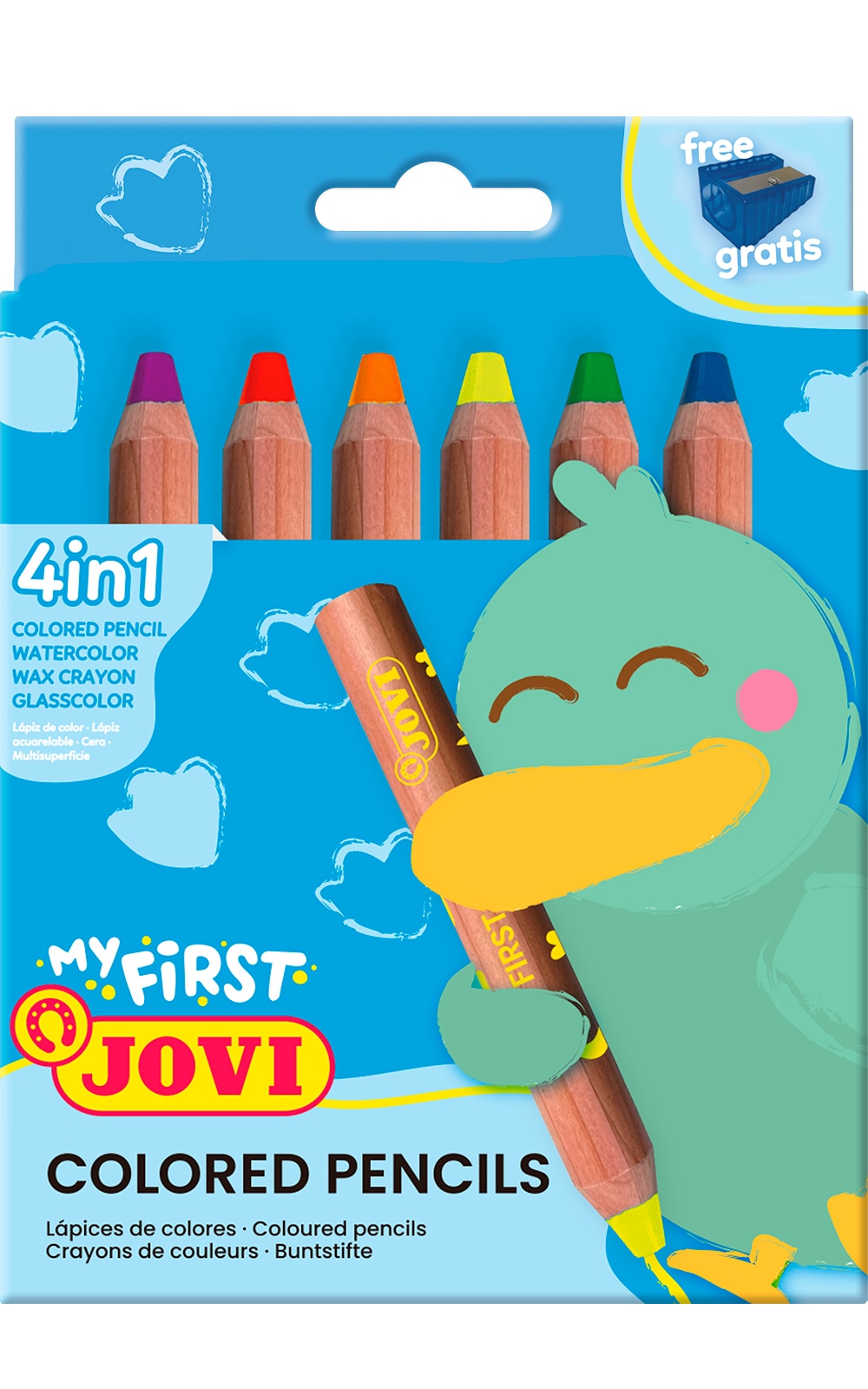 Imagem 0 de Os meus primeiros lápis de côr 6 uni Jivi Multicolor