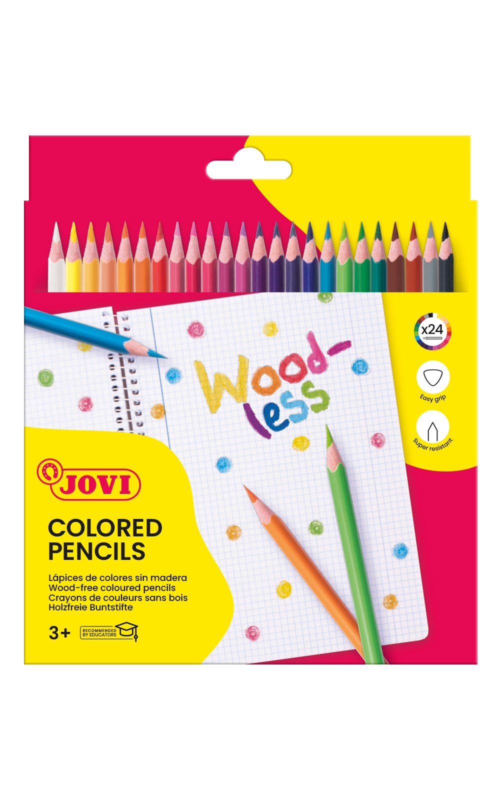Woodless colored pencils 24 lápices Jovi Multicolor Multicolor-1