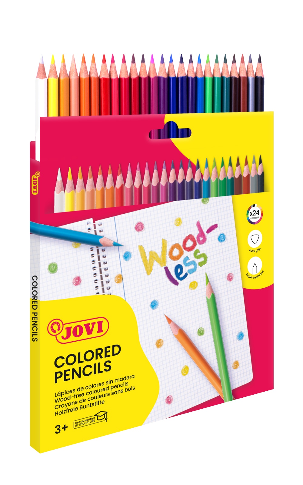 Woodless colored pencils 24 lápices Jovi Multicolor Multicolor-2