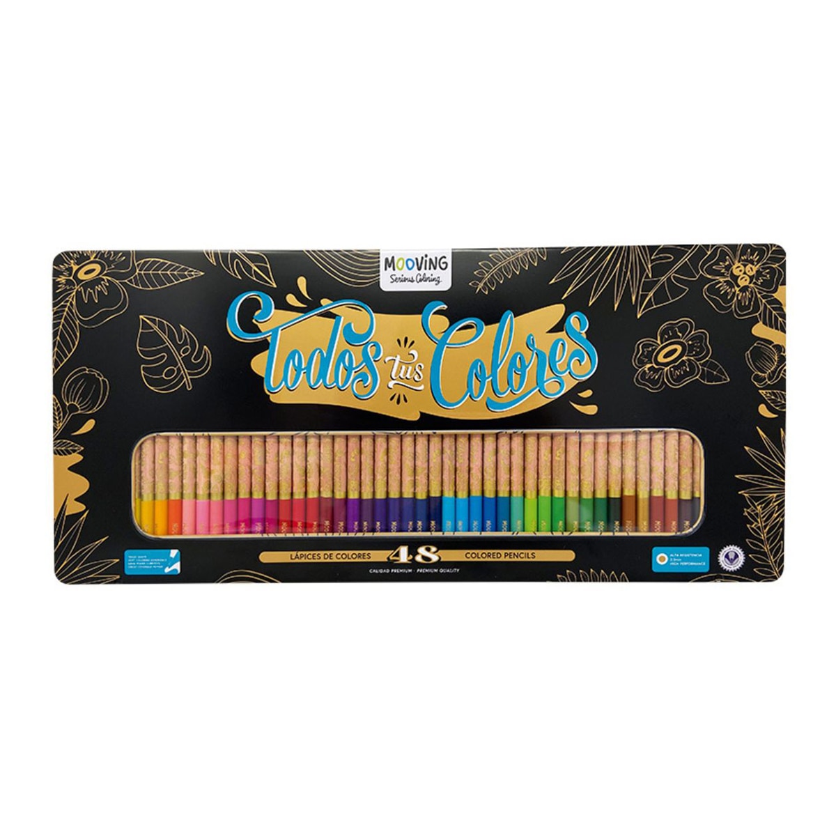 Imagen 0 de Lápices colores inspirarte box x 40 Mooving