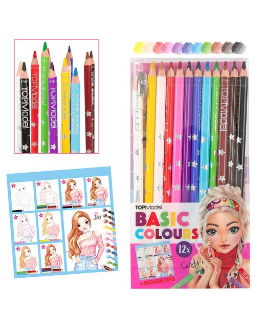 Set de 12 lápices de colores TOPModel 1