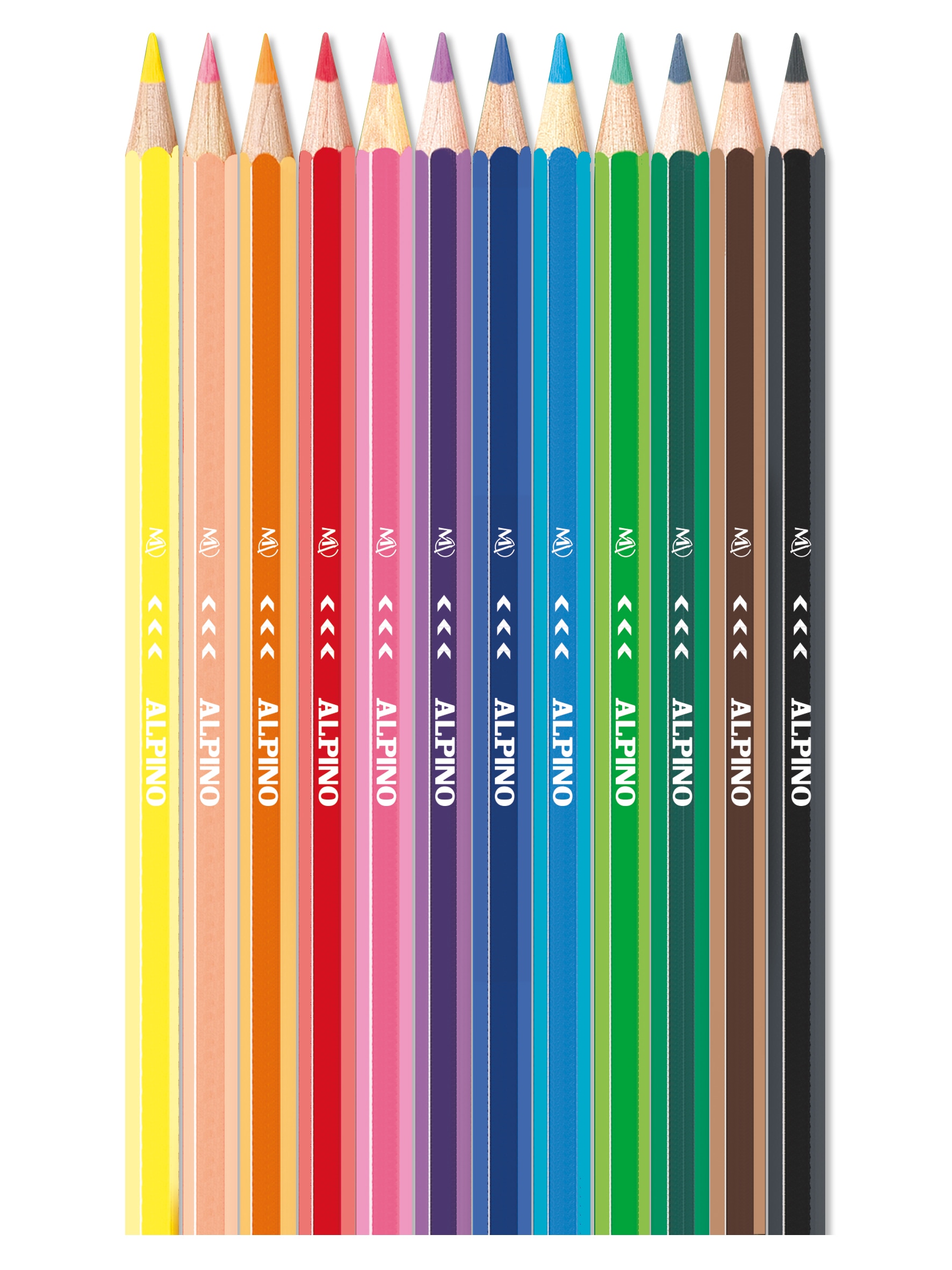 Pack 12 lápices Alpino Up colores mina premium 3