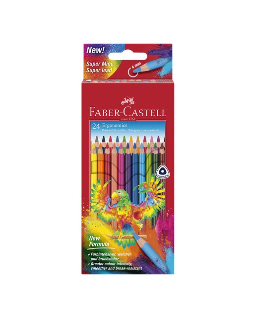 Imagen 0 de Pack con 24 pinturas escolares mina especial 4mm Faber-Castell