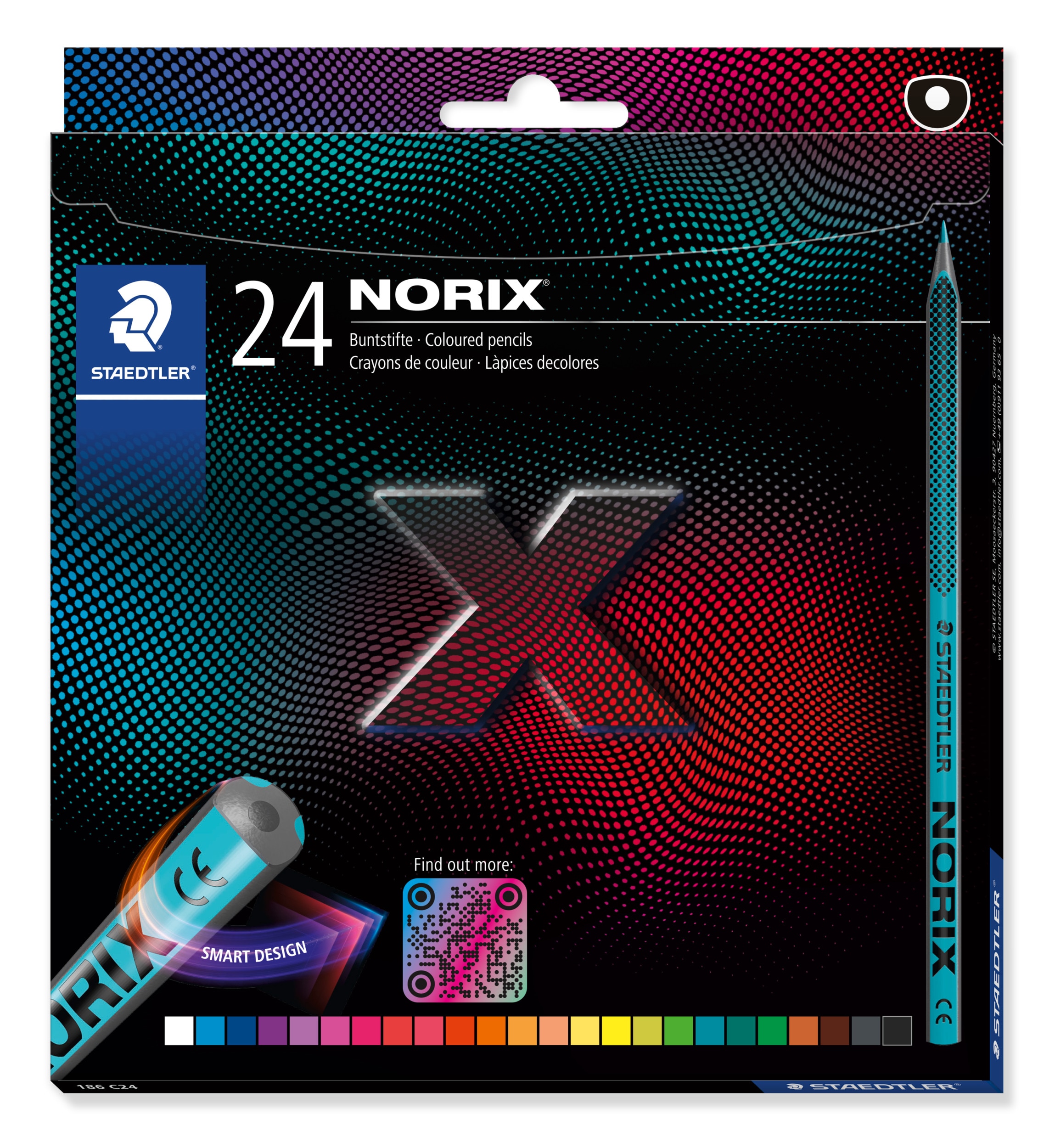 Estojo de 24 lápis de cor STAEDTLER NORIX Multicolor-1