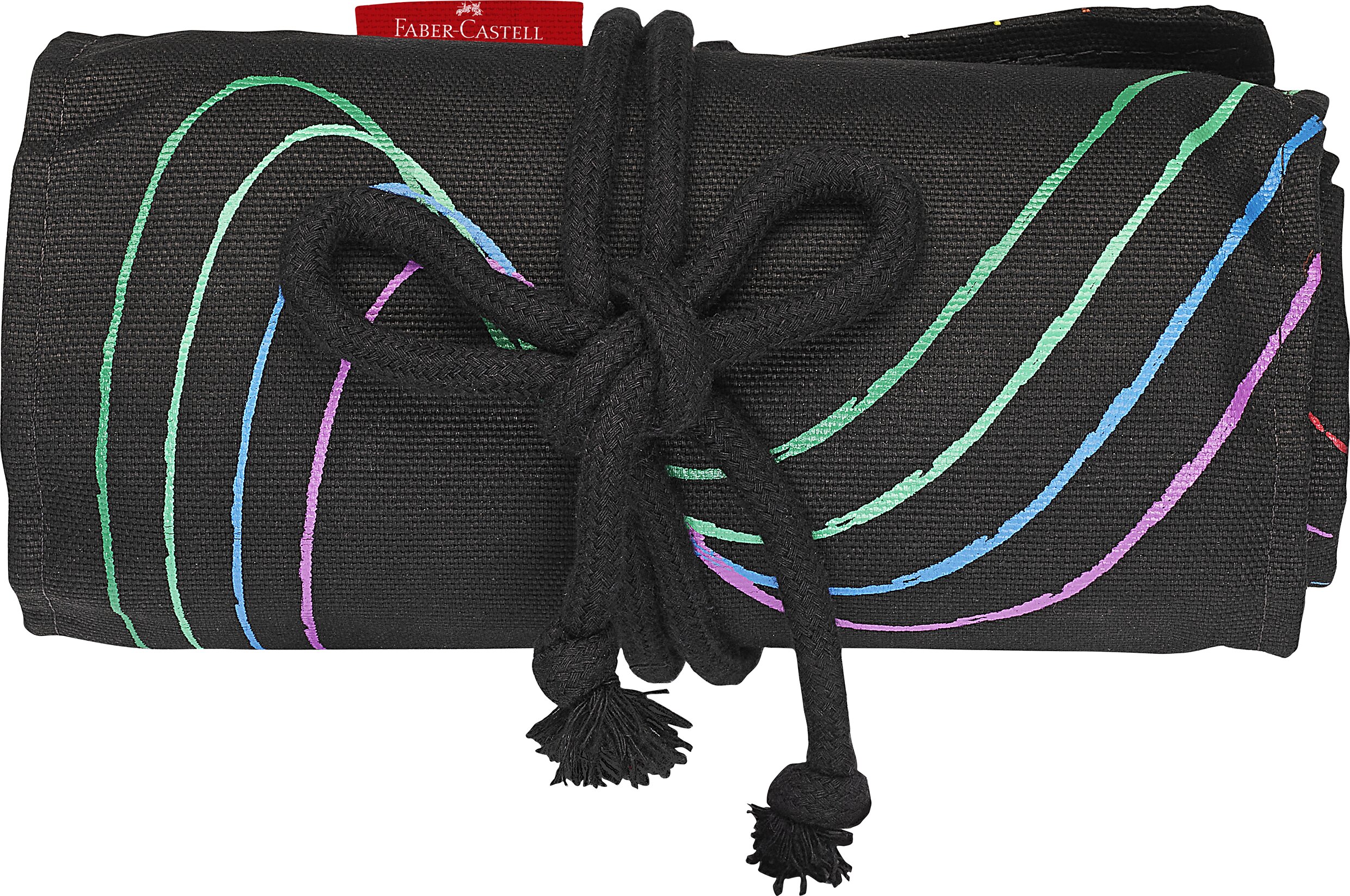 Estuche enrollable con 72 lápices d color Black Edition Faber-Castell Multicolor-3