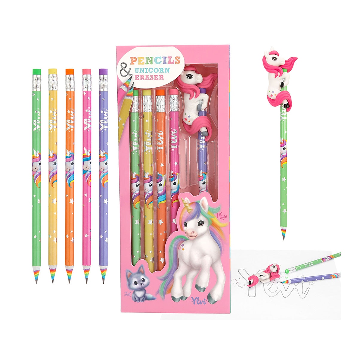 Set de lápices arco iris Ylvi 2