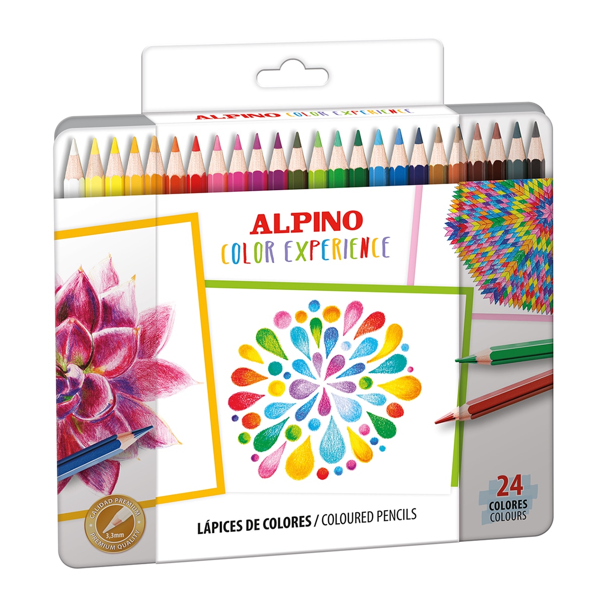 Imagem 0 de Estojo Metálico 24 Lápis Cor Color Experience