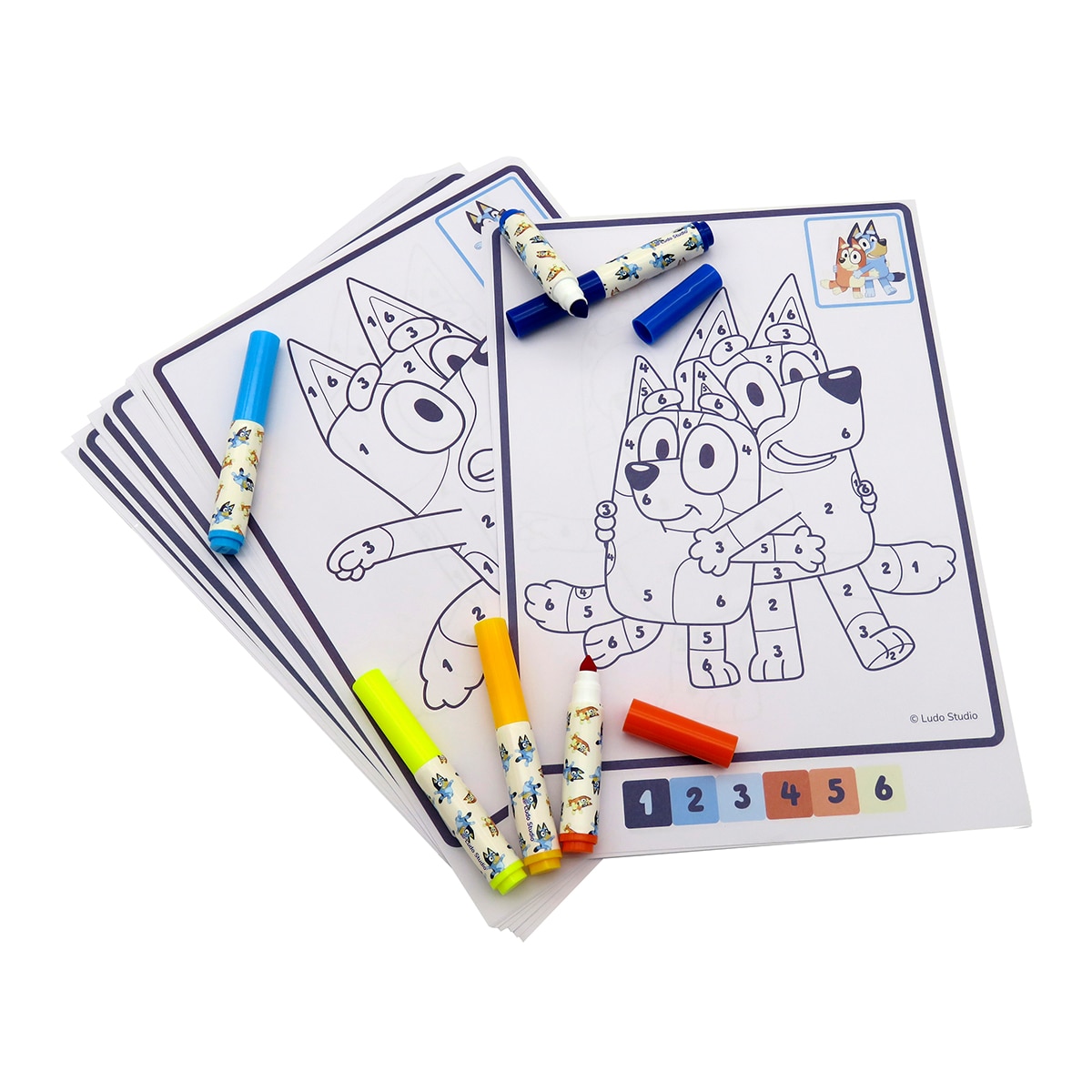 Imagem 0 de Conjunto para Colorear em Envelope Bluey CyP Brands - Azul Multicolor