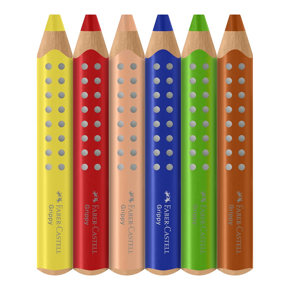 Lápis de Cor Faber-Castell Grippy XXL 6 Unidades Multicolor-4