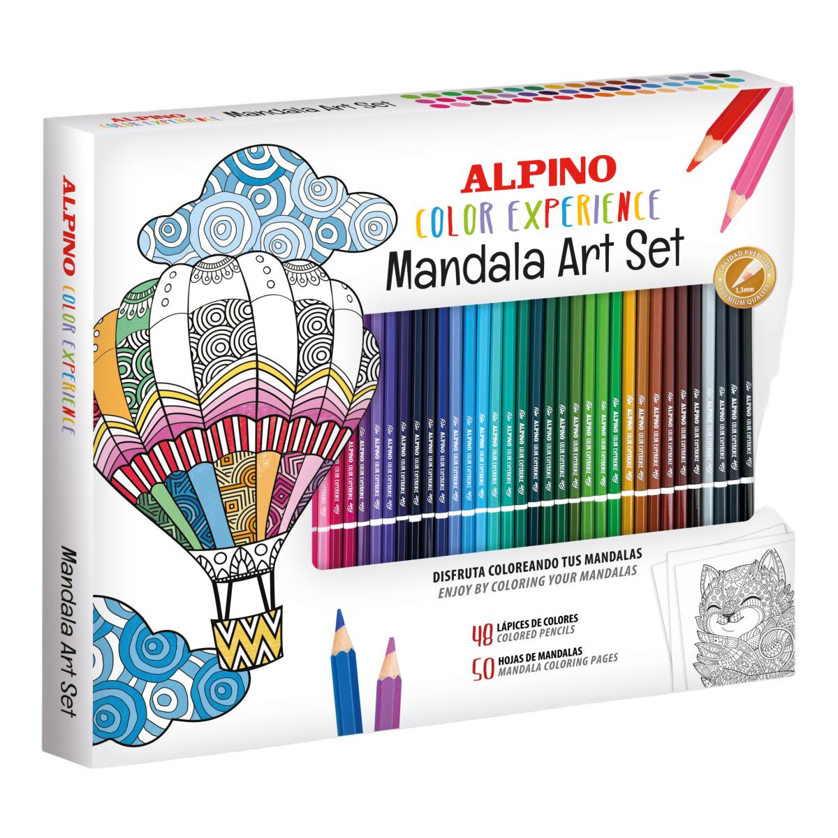 Imagen 0 de Pack 48 lápices mandalas art set color experience Alpino