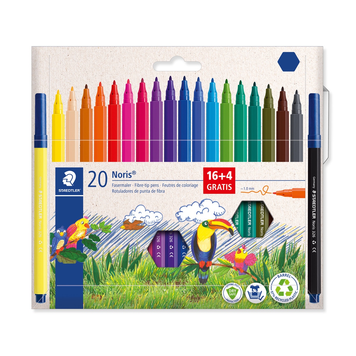 Imagem 0 de Estojo 20 Marcadores Noris Club Staedtler