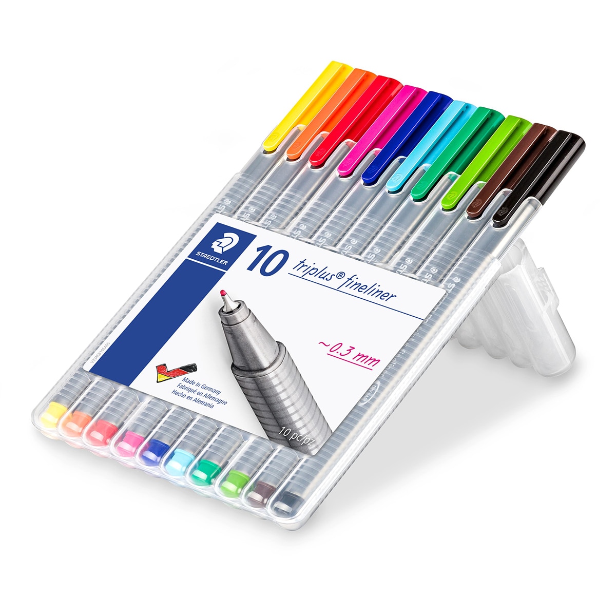 Estojo de 10 Marcadores Triplus Fineliner Staedtler 2