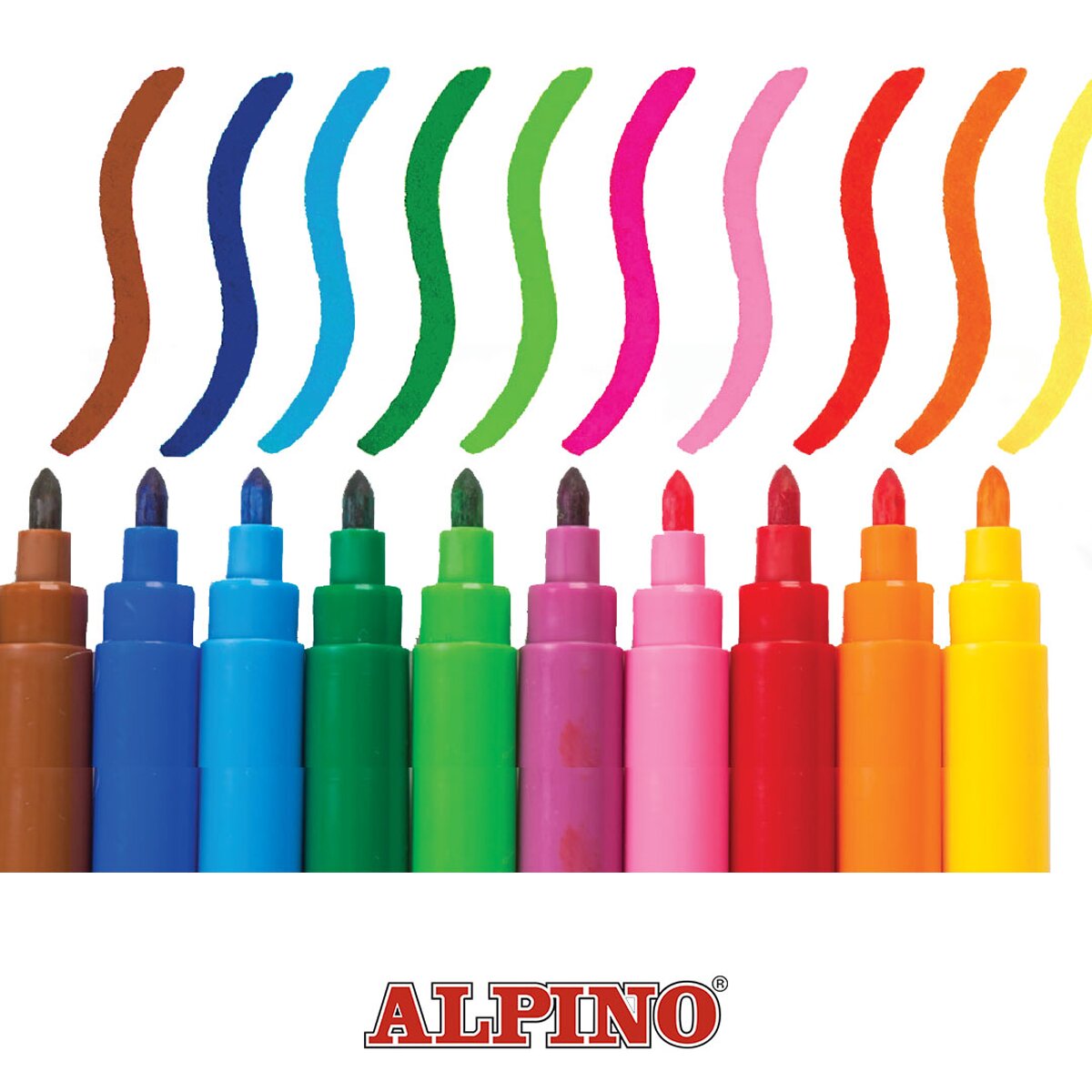 Caja 12 Rotuladores standard punta fina Alpino 2