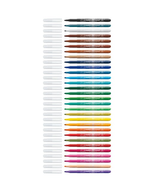 Estojo de 12 Canetas de Feltro Power - Multicolor Multicolor-3