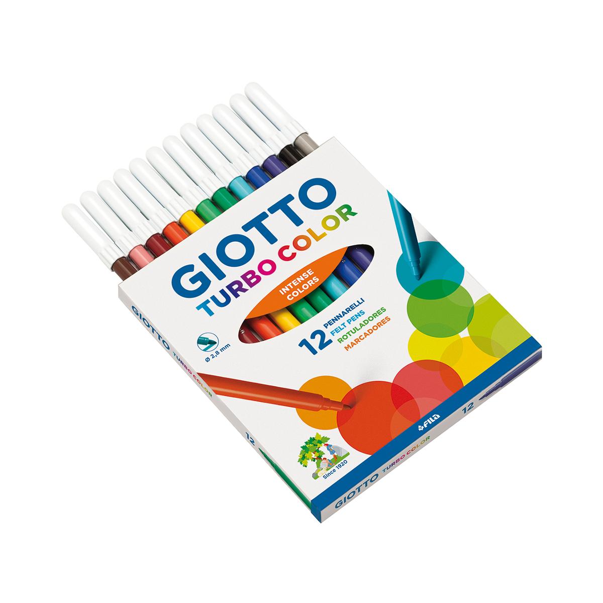Pack 12 rotuladores Turbo Color Giotto 2