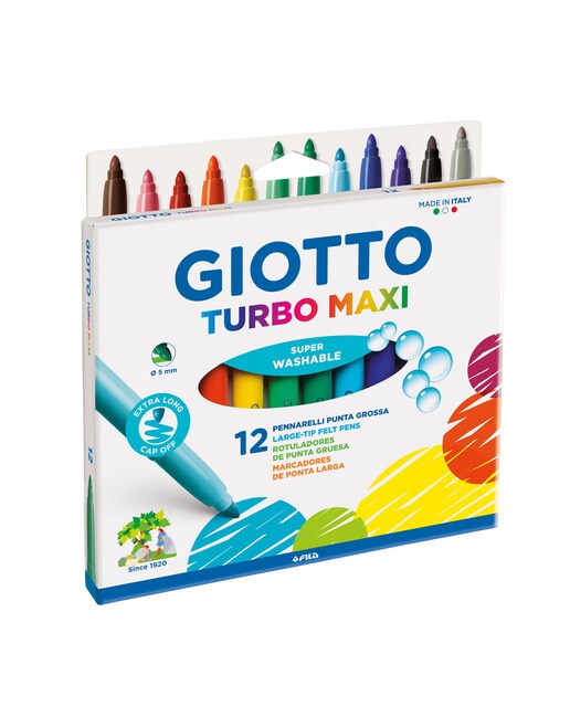 Imagen 0 de Pack 12 rotuladores Turbo Maxi Giotto