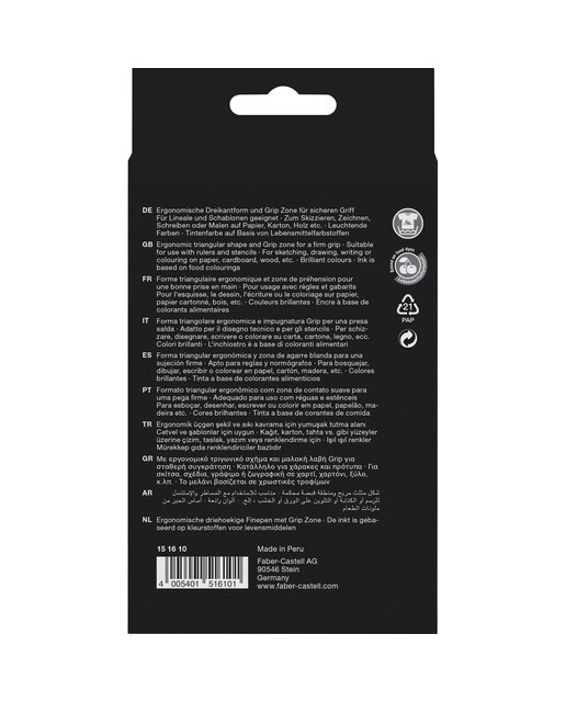 Marcadores de cor 10 unidades Fineline Faber Castell 2