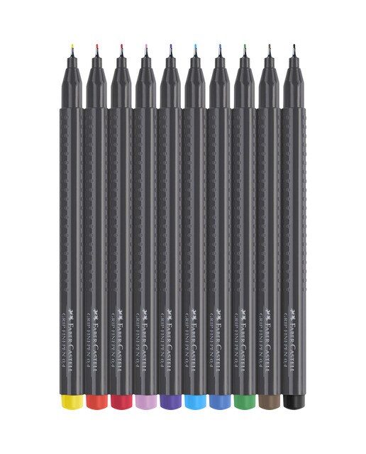 Marcadores de cor 10 unidades Fineline Faber Castell 3