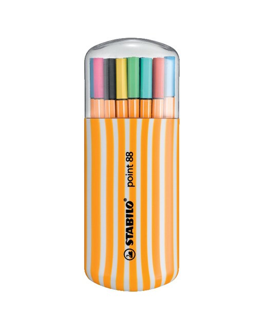 Imagen 0 de Pack Zebrui de 20 Rotuladores Punta Fina point 88 STABILO Multicolor