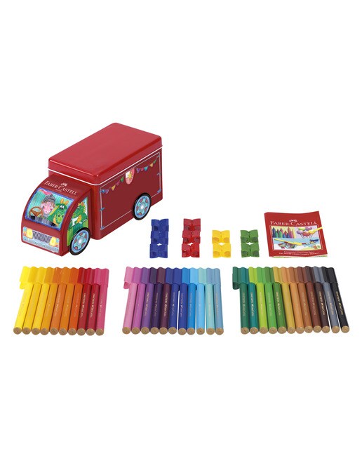 Jogo Oferta com 33 Marcadores Conector Forma de Camião Multicolor-4