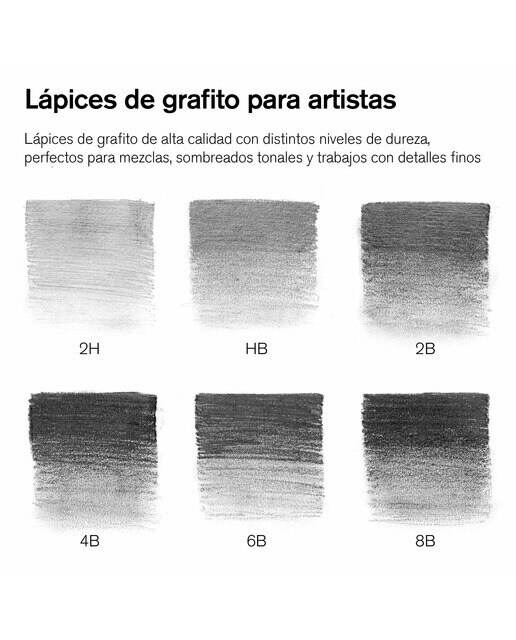 Conjunto 6 Lápis de Grafite Winsor&Newton 3
