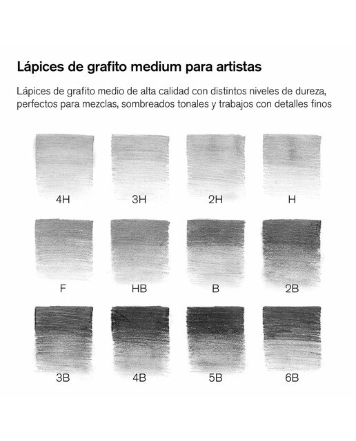 Conjunto 12 Lápis de Grafite Winsor&Newton 3