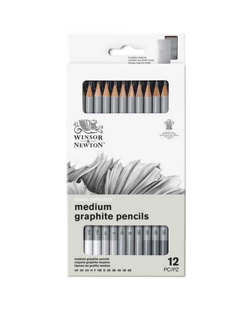 Conjunto 12 Lápis de Grafite Winsor&Newton 9