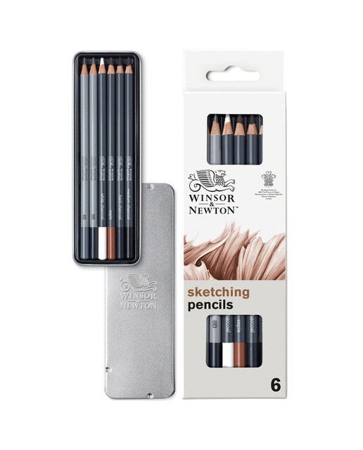 Imagem 0 de Conjunto 6 Lápis de Esboço Winsor&Newton
