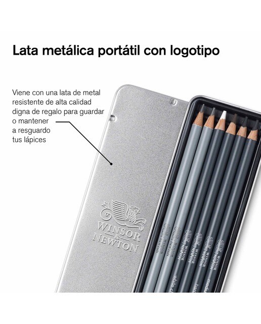 Conjunto 6 Lápis de Esboço Winsor&Newton 6