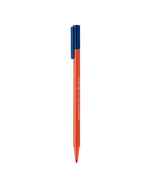 Marcador Triplus Staedtler Vermelho Escarlate Vermelho-1