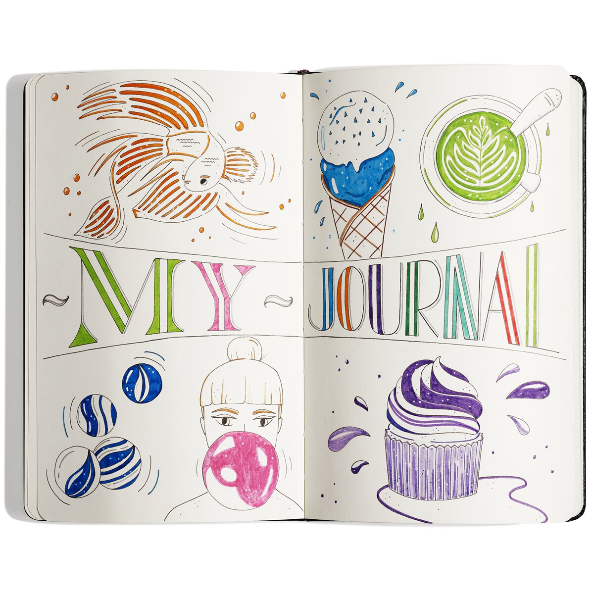 Pack de 12 marcadores de ponta média Intesity Medium Multicolor-7