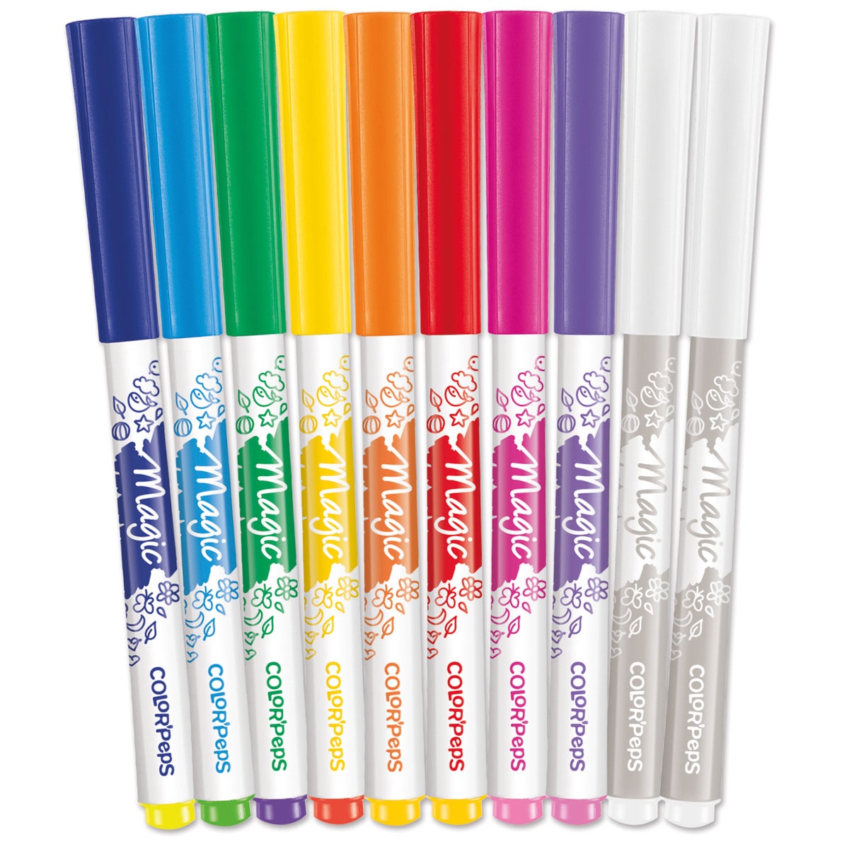 Pack 10 Rotuladores Color' Peps + 2 Mágicos Maped Multicolor-2