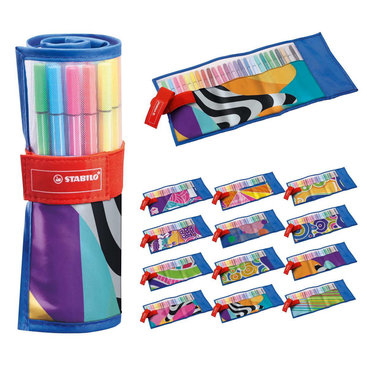 Estojo Rollerset 'Just Like You' 25 Canetas de Feltro Premium Pen 68 - Multicolor Multicolor-2