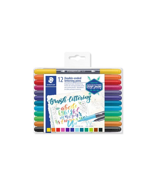 Marcadores de Ponta Dupla Handlettering Staedtler 1