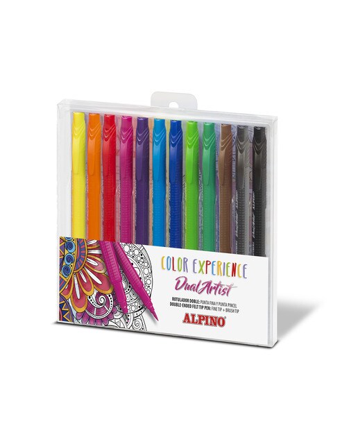 12 marcadores Dual Artist Color Experience Alpino 1