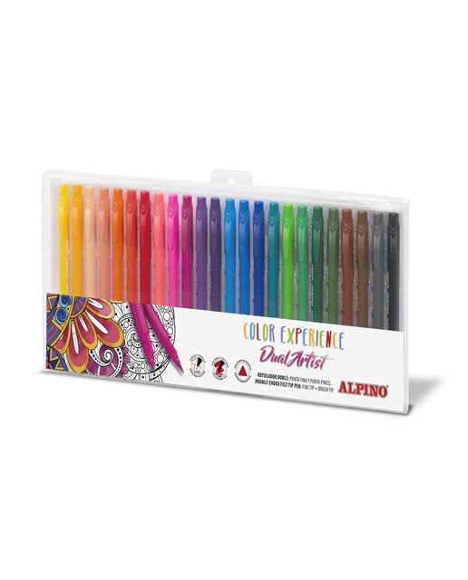 24 marcadores Dual Artist Color Experience Alpino 1